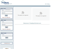 Tablet Screenshot of feedbackcentral.com
